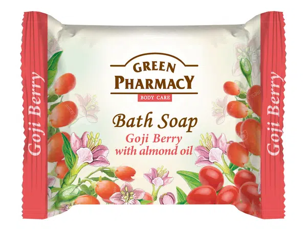 Toaletní mýdlo na ruce s mandlovým olejem Green Pharmacy Goji - 100 g