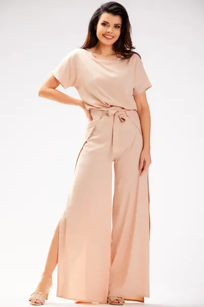 Awama Woman's Trousers A589 Beige