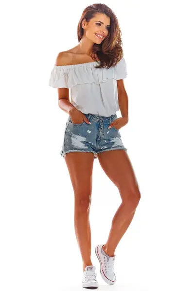 Awama Woman's Blouse A288 White