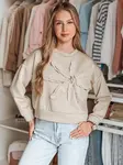 Dámska oversize mikina s kvetom PETITKA