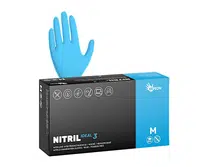 Silnější nitrilové rukavice Espeon Nitril Ideal 3 - 100 ks, modré, velikost M (100180)