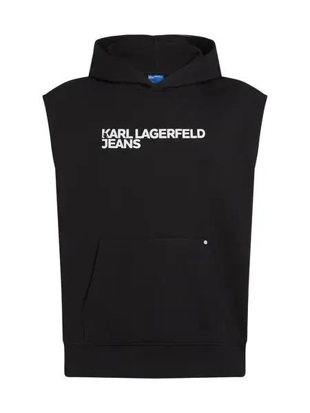 KARL LAGERFELD JEANS Mikina  čierna / biela