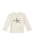 Calvin Klein Jeans Tričko  béžová / čierna / biela
