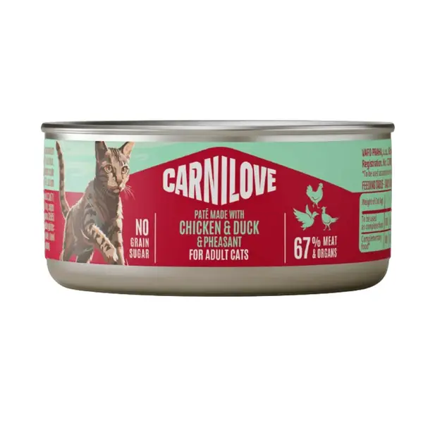 Carnilove Cat Can Paté Chicken,Duck&Pheasant 100g