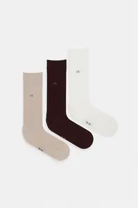 Calvin Klein ponožky pánské s bavlnou 3-pack
