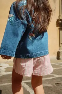 Detská rifľová bunda Konges Sløjd MAGOT SEQUIN DENIM JACKET GOTS