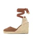 Castañer Espadrilky 'Carina'  koňaková
