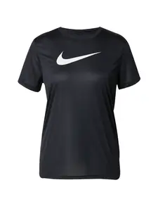 NIKE Funkčné tričko  čierna / biela