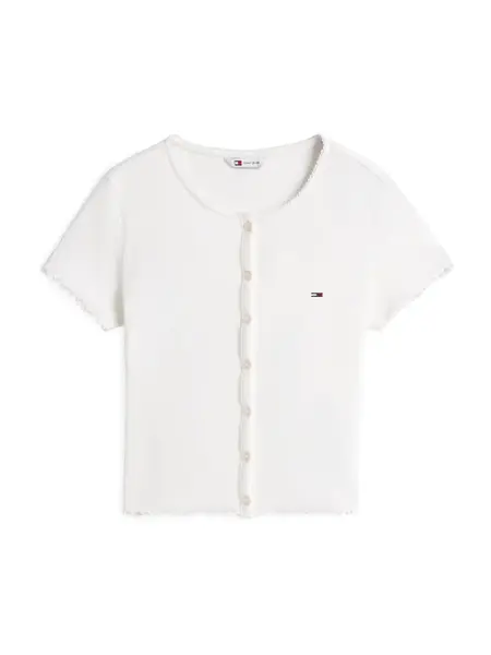 Tommy Jeans Kardigán  biela