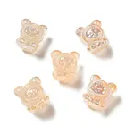 UV Plating Rainbow Iridescent Acrylic Beads