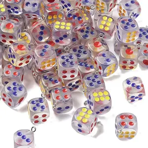 Transparent Resin Enamel Pendants