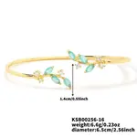 Brass Micro Pave Cubic Zirconia Open Cuff Bangles