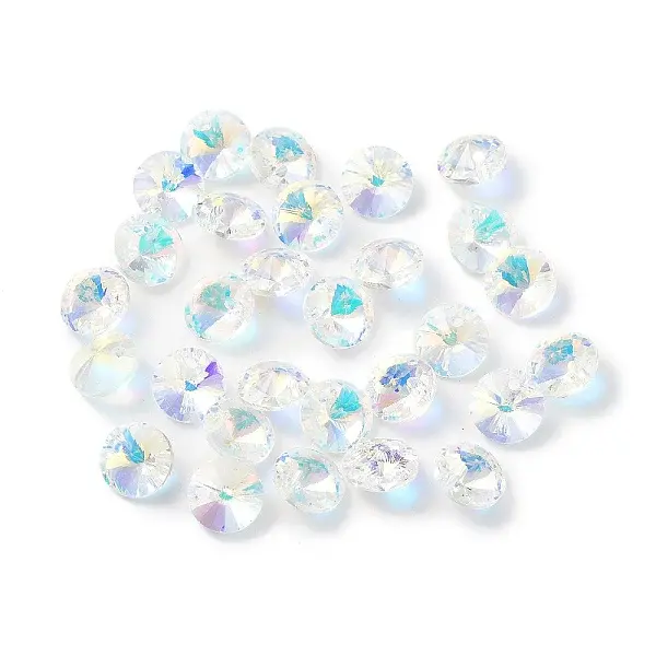 Electroplate Transparent Glass Beads