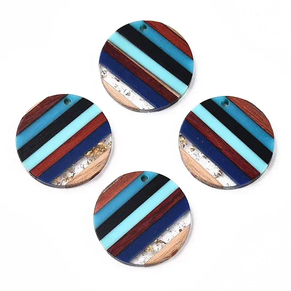 Resin & Walnut Wood Pendants