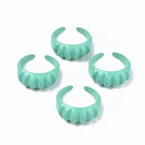 Spray Painted Alloy Cuff Rings