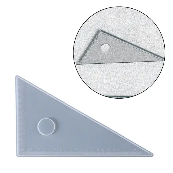 30/60/90 Degree Triangle Ruler Silicone Molds