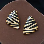 Alloy Enamel Stud Earrings