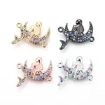 Brass Micro Pave Cubic Zirconia Links