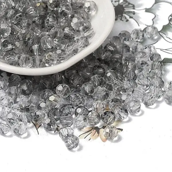 Transparent Colours Glass Round Beads