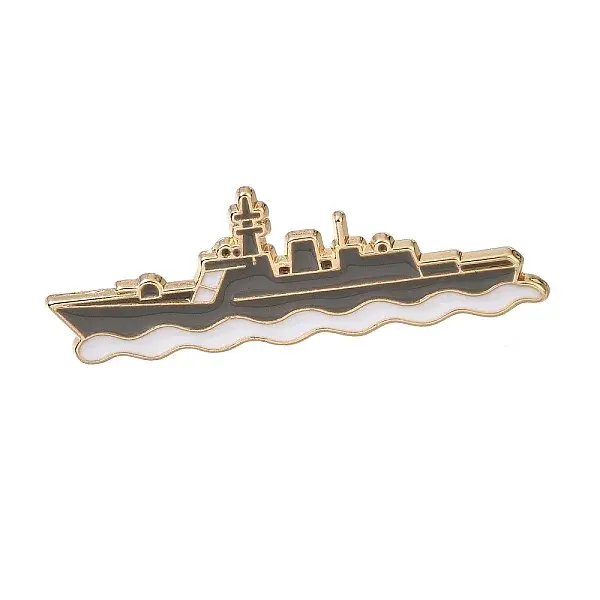 Military Theme Enamel Brooches