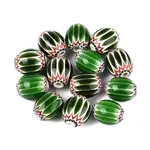 Handmade Millefiori Glass Barrel Beads