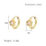 Cubic Zirconia Hoop Earrings