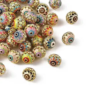 Brass & Alloy & Rhinestone Enamel Beads