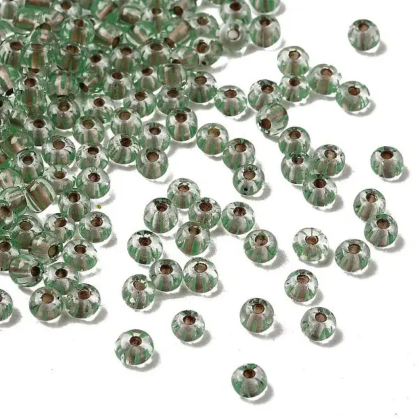 Transparent Stripe Glass Seed Beads