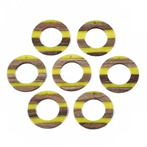 Resin & Walnut Wood Pendants