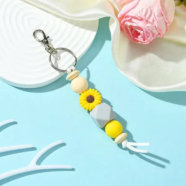Sunflower Silicone Beaded Pendant Decorations