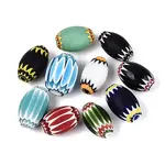 Handmade Millefiori Glass Barrel Beads