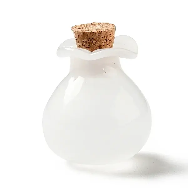 Lucky Bag Shape Glass Cork Bottles Ornament