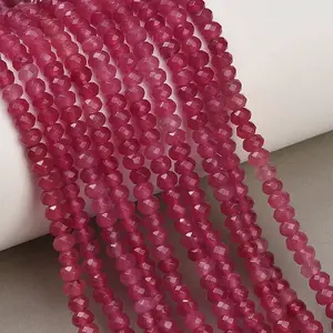 Dyed Natural White Jade Beads Strands
