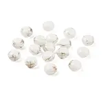 Opaque Spray Painted Glass Beads