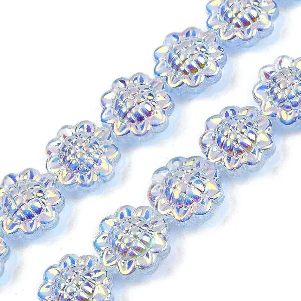 Electroplate Glass Bead Strands