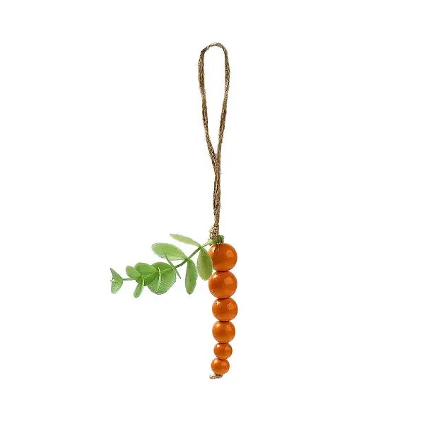 Easter Wood Beaded Pendants Decorations