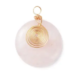 Natural Rose Quartz Pendants