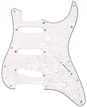 Fender Pickguard Stratocaster S/S/S 11-Hole Mount White Pearl 4-Ply