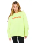 Dámská mikina California fluo žlutá