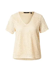 VERO MODA Tričko 'VMMAYA'  krémová