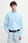 Tommy Jeans košile pánská bavlněná