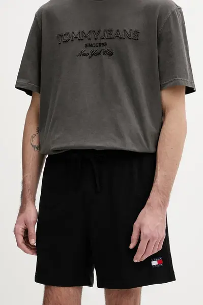 Tommy Jeans teplákové šortky pánske s bavlnou
