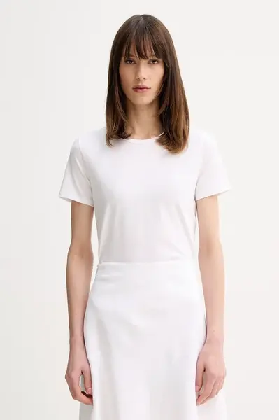MM by Max Mara basic tričko dámske bavlnené s elastanom MULINO