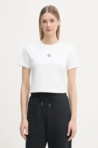 Calvin Klein Jeans  basic tričko bavlněné s elastanem