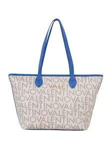 VALENTINO Shopper  béžová / modrá / hnedá