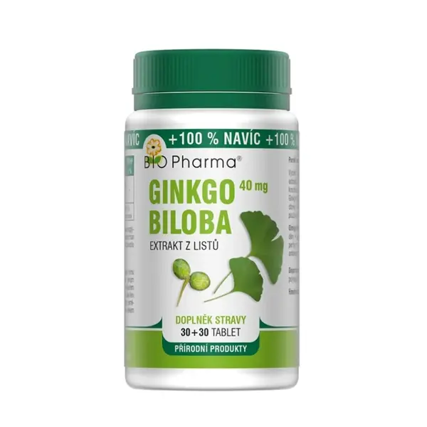 Bio-Pharma Ginkgo Biloba extrakt 40 mg 30+30 tablet