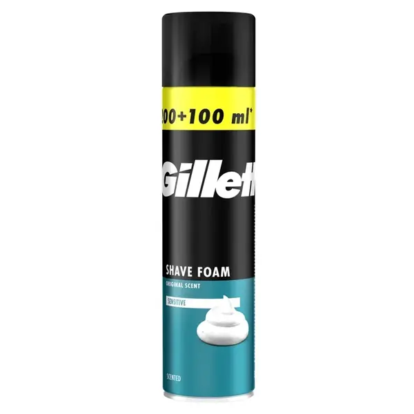 GILLETTE Classic Sensitive Pena na holenie 300 ml