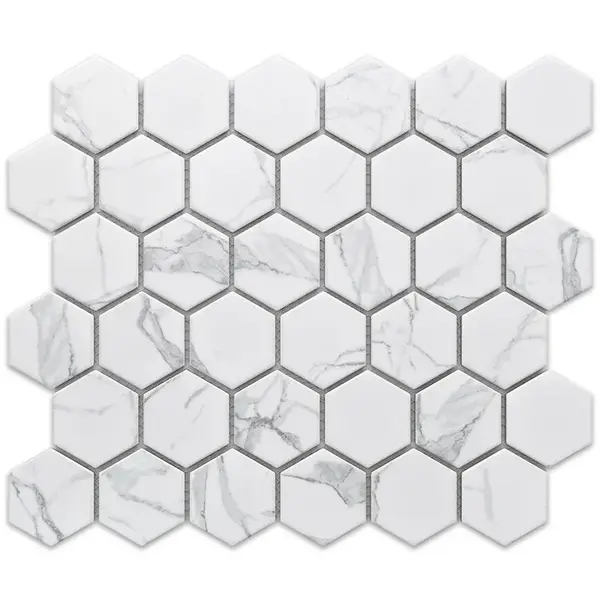 Mozaika hexagon Classic Carrara Mat 27,7/32,3