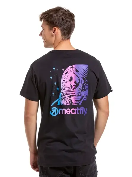Pánské tričko meatfly cosmic černá xxl
