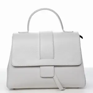 Dámská kožená kabelka bílá - ItalY Lauren